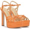 image:imageJessica Simpson Itzari Double Platform Heeled SandalsBright Tangerine