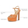 image:imageJessica Simpson Itzari Double Platform Heeled SandalsBright Tangerine