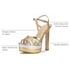 image:imageJessica Simpson Itzari Double Platform Heeled SandalsGoldSilver