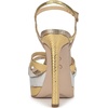 image:imageJessica Simpson Itzari Double Platform Heeled SandalsGoldSilver