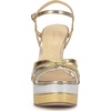 image:imageJessica Simpson Itzari Double Platform Heeled SandalsGoldSilver