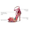 image:imageJessica Simpson Janivah Floral Embellished High Heel SandalsMulti Paisley Pop Print Satin