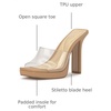 image:imageJessica Simpson Womens Azelica High Heel SandalClearBuff
