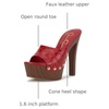 image:imageJessica Simpson Womens Cynlia Studded Platform SandalRed Muse Gator Lux