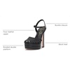 image:imageJessica Simpson Womens Inaia Braided Double Platform SandalBlack