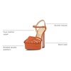 image:imageJessica Simpson Womens Inaia Braided Double Platform SandalTangerine