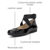 image:imageJessica Simpson Womens Mandayss Cross Strap Ballet FlatBlack
