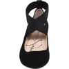 image:imageJessica Simpson Womens Mandayss Cross Strap Ballet FlatBlack Micro Suede