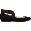image:imageJessica Simpson Womens Mandayss Cross Strap Ballet FlatBlack Micro Suede