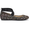 image:imageJessica Simpson Womens Mandayss Cross Strap Ballet FlatBlack Sparkle Tweed