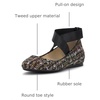 image:imageJessica Simpson Womens Mandayss Cross Strap Ballet FlatBlack Sparkle Tweed