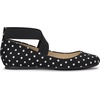 image:imageJessica Simpson Womens Mandayss Cross Strap Ballet FlatBlackWhite