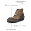 image:imageJessica Simpson Womens Mandayss Cross Strap Ballet FlatBronzeBlack