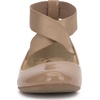 image:imageJessica Simpson Womens Mandayss Cross Strap Ballet FlatChai Latte Crinkle Patent