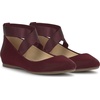 image:imageJessica Simpson Womens Mandayss Cross Strap Ballet FlatDark Cherry Sateen