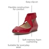 image:imageJessica Simpson Womens Mandayss Cross Strap Ballet FlatRed Muse