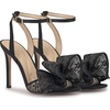 image:imageJessica Simpson Womens Olivine Bow Heeled SandalBlackPewter Lurex Lace