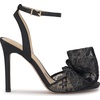 image:imageJessica Simpson Womens Olivine Bow Heeled SandalBlackPewter Lurex Lace