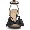 image:imageJessica Simpson Womens Olivine Bow Heeled SandalBlackPewter Lurex Lace