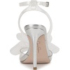 image:imageJessica Simpson Womens Olivine Bow Heeled SandalClearSilver Tpu