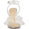 image:imageJessica Simpson Womens Olivine Bow Heeled SandalClearSilver Tpu
