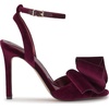 image:imageJessica Simpson Womens Olivine Bow Heeled SandalDark Cherry Lux Velvet