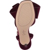 image:imageJessica Simpson Womens Olivine Bow Heeled SandalDark Cherry Lux Velvet