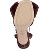 image:imageJessica Simpson Womens Olivine Bow Heeled SandalDark Cherry Matte Satin