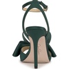 image:imageJessica Simpson Womens Olivine Bow Heeled SandalDark Pine Matte Satin