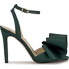 image:imageJessica Simpson Womens Olivine Bow Heeled SandalDark Pine Matte Satin