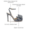image:imageJessica Simpson Womens Olivine Bow Heeled SandalShadow Blue