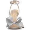 image:imageJessica Simpson Womens Olivine Bow Heeled SandalSilver Metallic