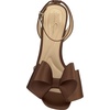 image:imageJessica Simpson Womens Olivine Bow Heeled SandalToasted Pecan Matte Satin