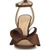 image:imageJessica Simpson Womens Olivine Bow Heeled SandalToasted Pecan Matte Satin