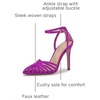 image:imageJessica Simpson Womens PaveriElectric Mulberry Satin