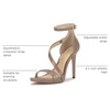 image:imageJessica Simpson Womens Rayli Ankle Strap Heeled SandalChai Latte