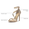 image:imageJessica Simpson Womens Rayli Ankle Strap Heeled SandalChampagne