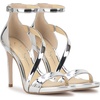 image:imageJessica Simpson Womens Rayli Ankle Strap Heeled SandalSilver Mirror Metallic