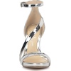image:imageJessica Simpson Womens Rayli Ankle Strap Heeled SandalSilver Mirror Metallic