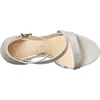 image:imageJessica Simpson Womens Rayli Ankle Strap Heeled SandalSilver Sparkle Mesh