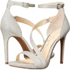 image:imageJessica Simpson Womens Rayli Ankle Strap Heeled SandalSilver Sparkle Mesh