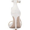 image:imageJessica Simpson Womens Rayli Ankle Strap Heeled SandalWhite Satin