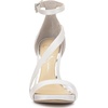 image:imageJessica Simpson Womens Rayli Ankle Strap Heeled SandalWhite Satin