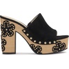 image:imageJessica Simpson Womens Shelbie Block Heel Platform MuleBlack Supreme Microsuede