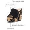 image:imageJessica Simpson Womens Shelbie Block Heel Platform MuleBlack Supreme Microsuede