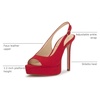 image:imageJessica Simpson Womens Sibilla Slingback Platform PumpRed Muse Supreme Microsuede