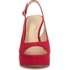 image:imageJessica Simpson Womens Sibilla Slingback Platform PumpRed Muse Supreme Microsuede