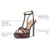 image:imageJessica Simpson Womens Sippete TStrap Platform SandalBronze Multi Speckled Snake Print