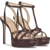 image:imageJessica Simpson Womens Sippete TStrap Platform SandalBronze Multi Speckled Snake Print
