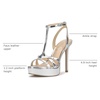 image:imageJessica Simpson Womens Sippete TStrap Platform SandalSilver